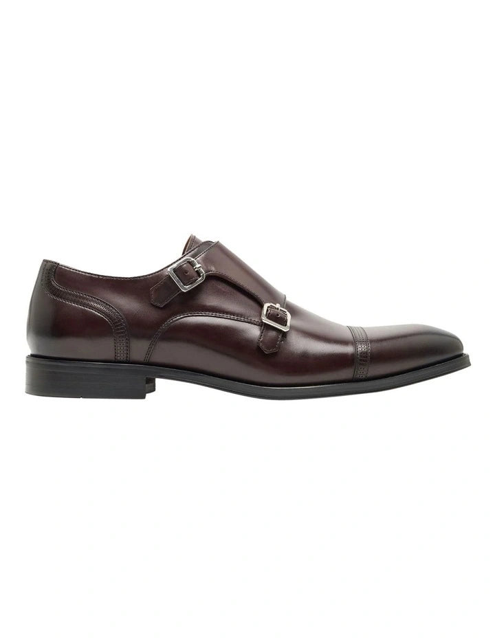 Oxford Romeo Monk Dress Shoe in Dark Coffee