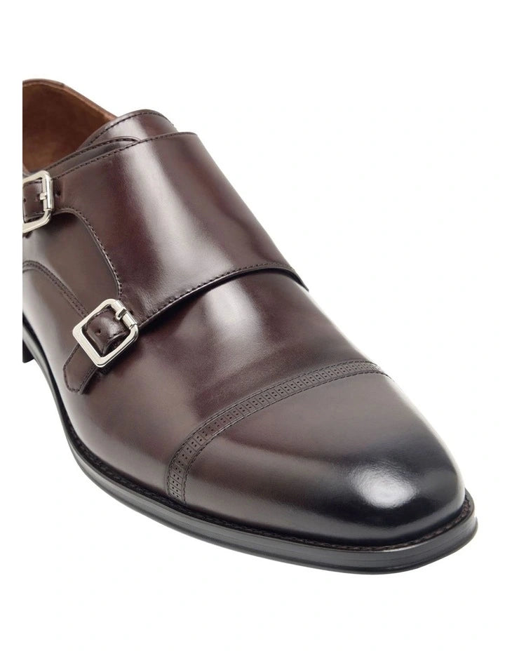 Oxford Romeo Monk Dress Shoe in Dark Coffee