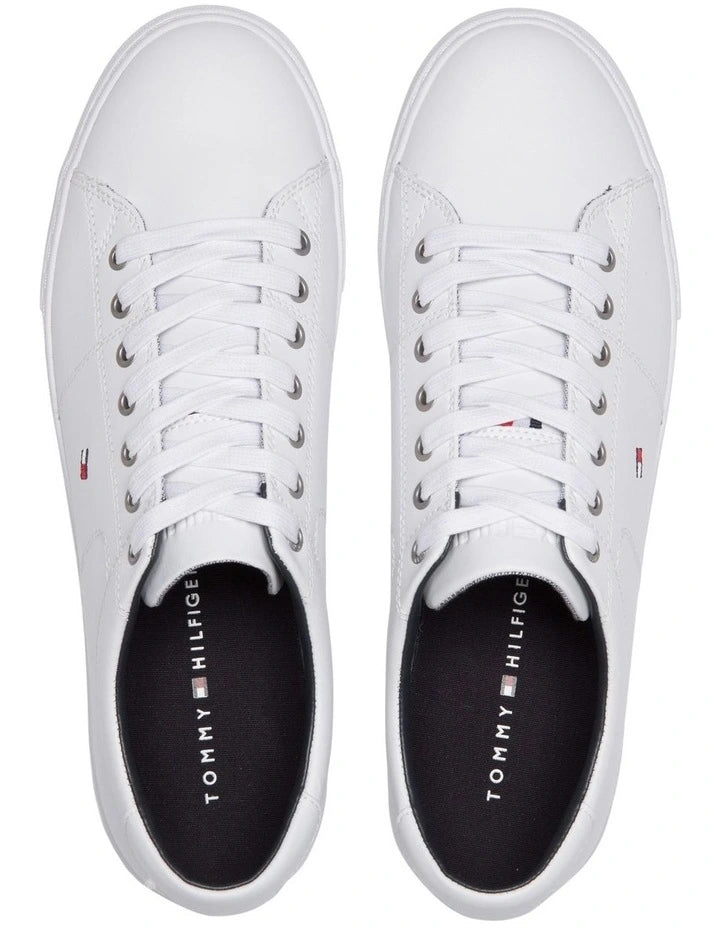 Tommy Hilfiger Essential Leather Sneaker in White