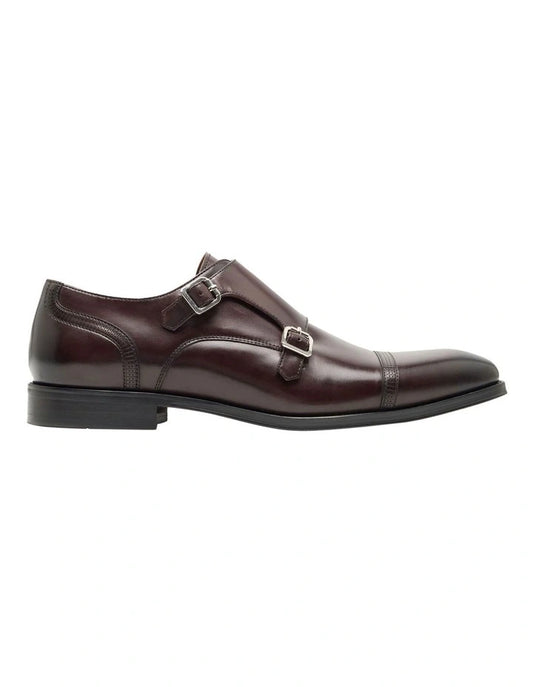 Oxford Romeo Monk Dress Shoe in Dark Coffee