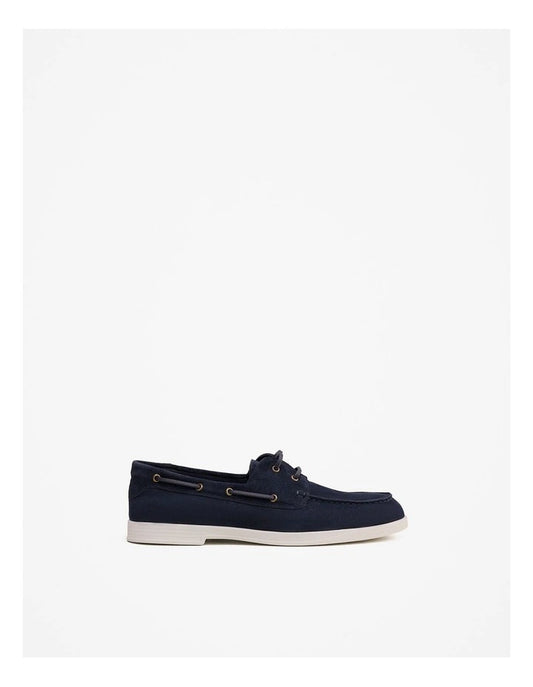 Trenery Keeling Boat Shoe in Navy