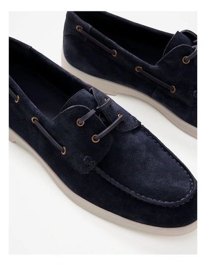 Trenery Keeling Boat Shoe in Navy