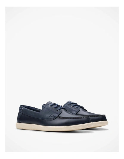 Clarks Bratton Boat Shoes in Navy