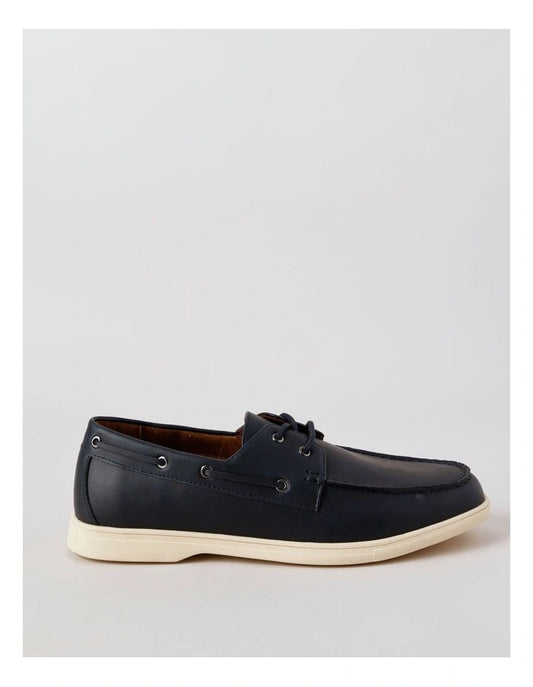 Blaq Malaga Boat Shoe in Dark Navy
