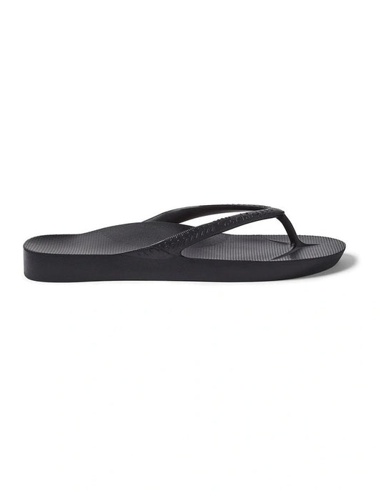 Archies Arch Support Thongs in Black