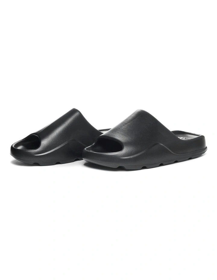 Kappa Authentic Plume Slides in Black